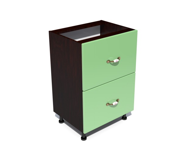 Corp inferior 50 cu 2 sertare metalice pentru greutate Zebra MDF fistic simplu Corp inferior 50 cu 2 sertare metalice pentru greutate Zebra MDF fistic simplu